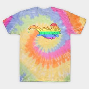 Kaiju Gay Pride Tie Dye T-Shirt